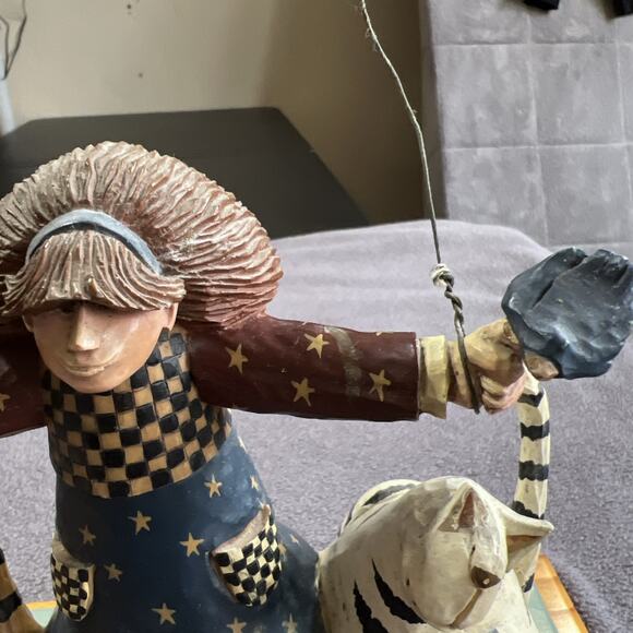 WILLIRAYE Studio 2000 Best Buddies Americana Girl Jumping Rope with Cats WW1313 - Picture 4 of 16